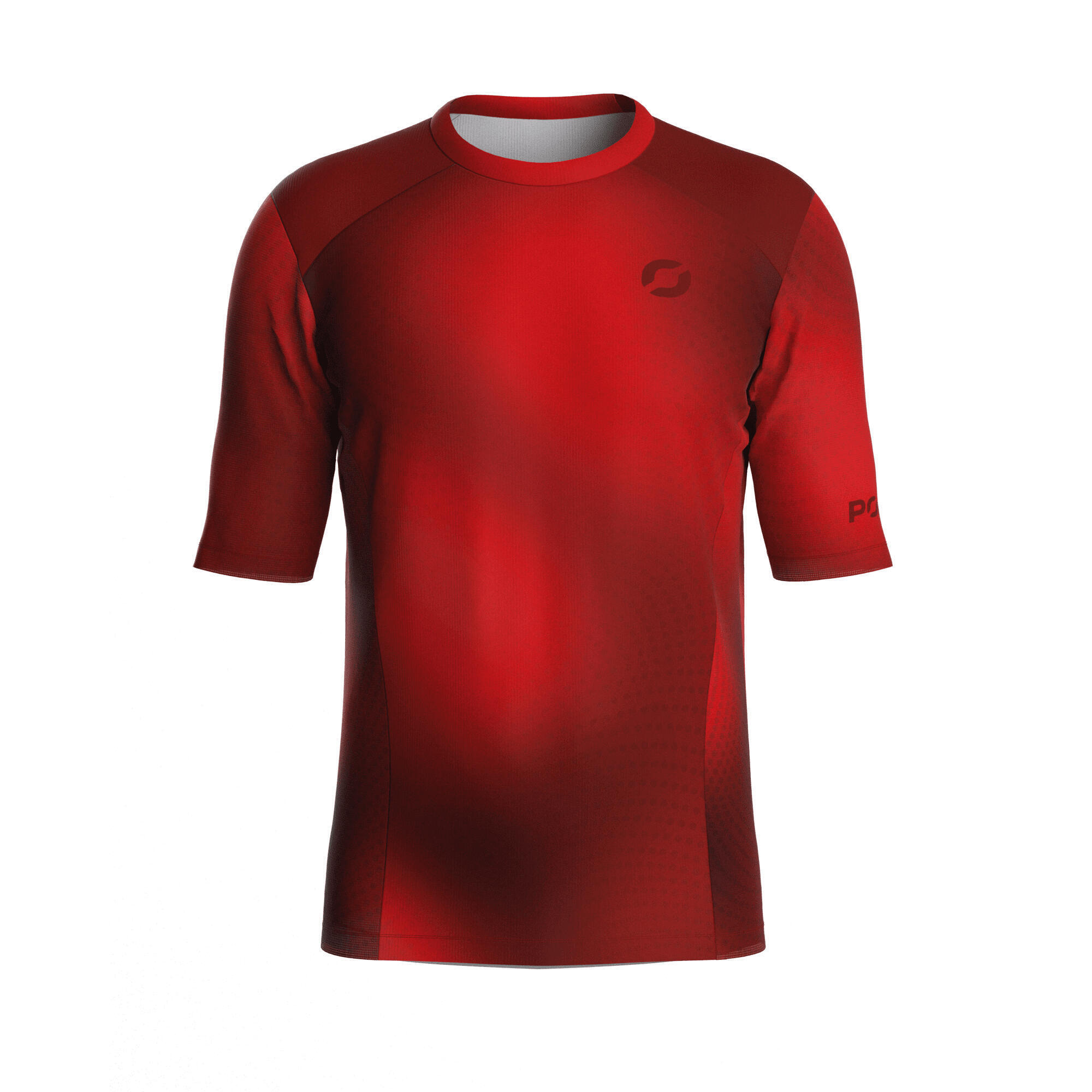 Poli - T-shirt De Gravel Unisexe - Phosphene - T-shirt Manches Courtes - Rouge - 36 Xs - Decathlon