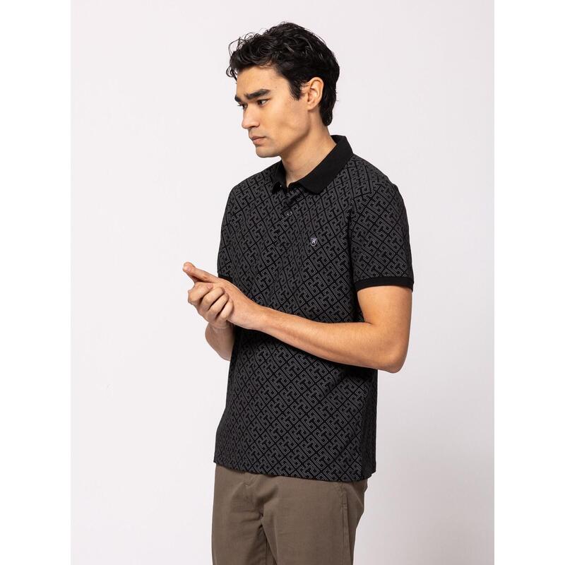 Tricou cu mânecă scurtă, cu guler, pentru bărbați DYNASTY