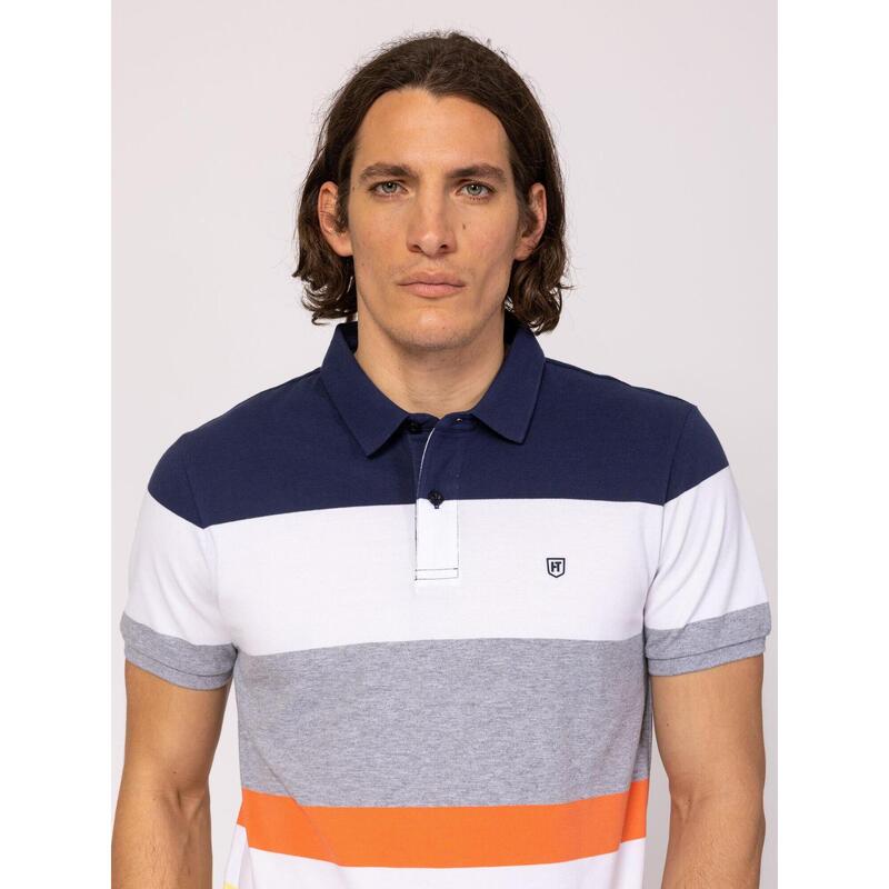 Tricou cu mânecă scurtă, cu guler, pentru bărbați DOMINIC