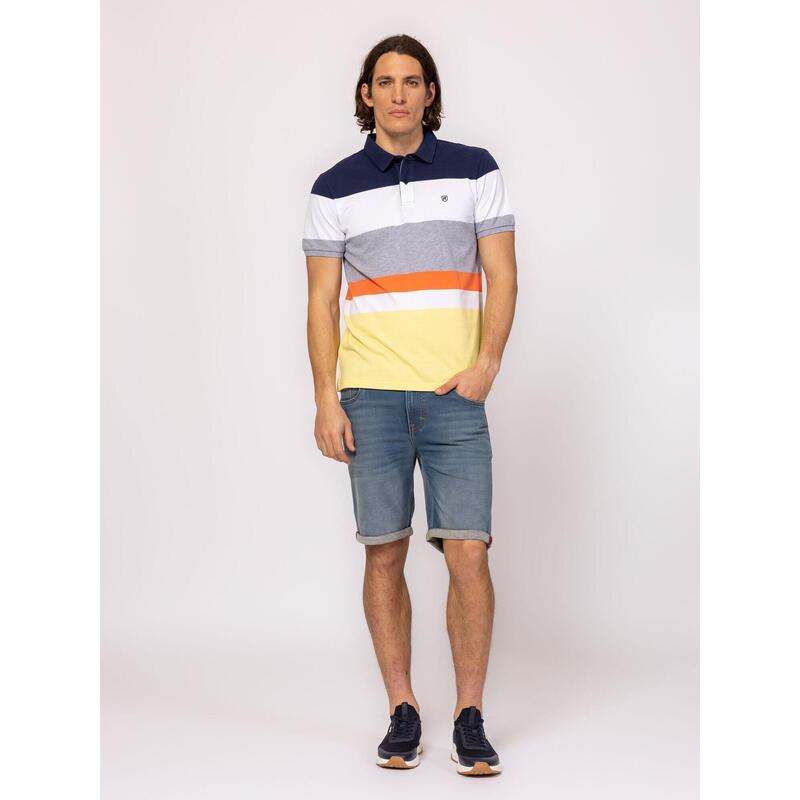 Tricou cu mânecă scurtă, cu guler, pentru bărbați DOMINIC