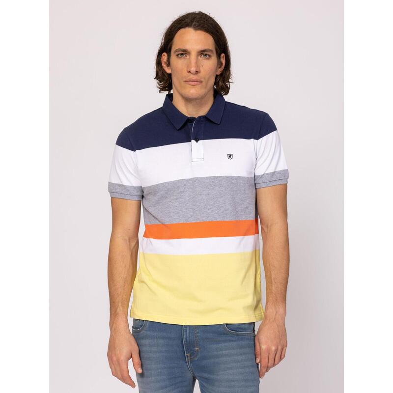 Tricou cu mânecă scurtă, cu guler, pentru bărbați DOMINIC