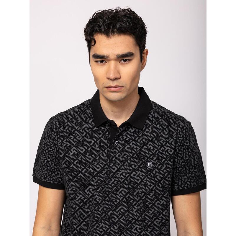 Tricou cu mânecă scurtă, cu guler, pentru bărbați DYNASTY