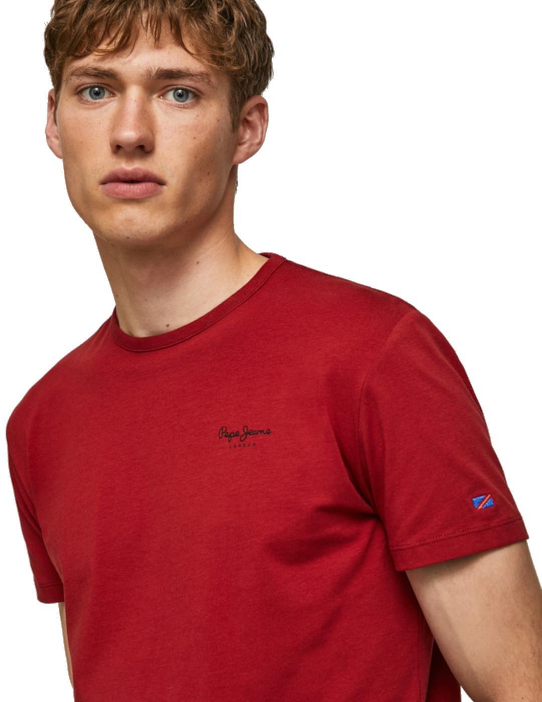 T-shirt pour homme Pepe jeans Pm508212 Rouge 2/4