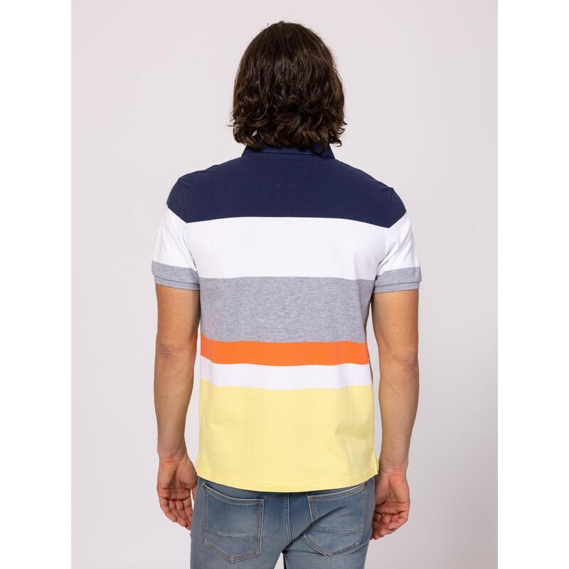 Tricou cu mânecă scurtă, cu guler, pentru bărbați DOMINIC