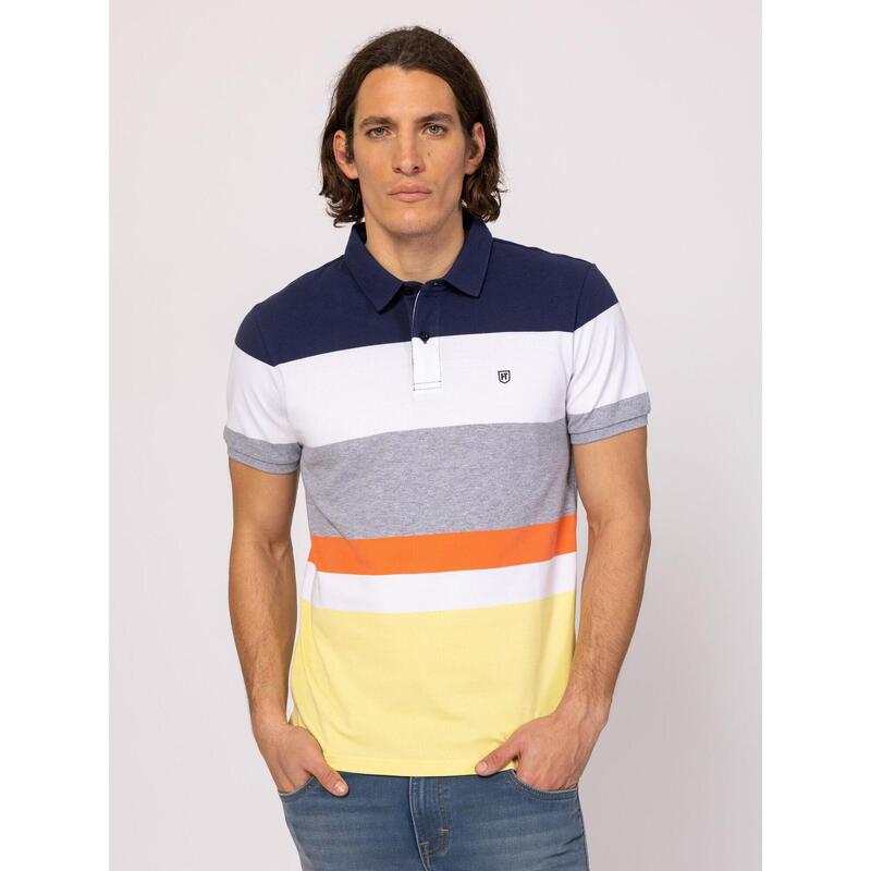 Tricou cu mânecă scurtă, cu guler, pentru bărbați DOMINIC