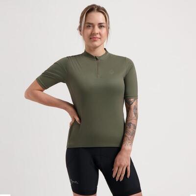 Wielrenshirt korte mouwen dames core groen