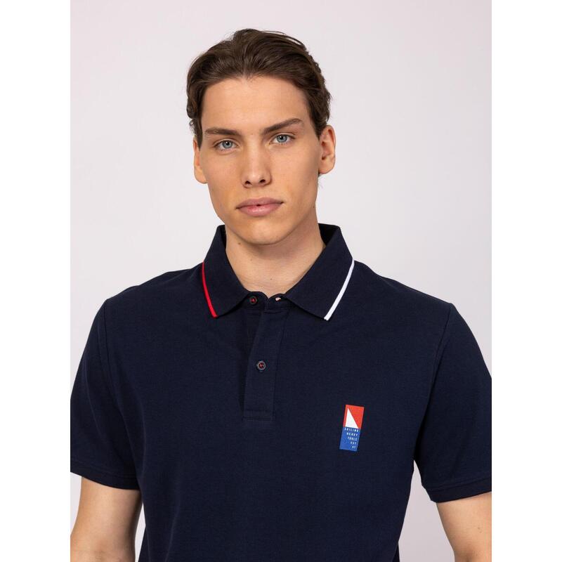 Tricou cu mânecă scurtă, cu guler, pentru bărbați DARIEN