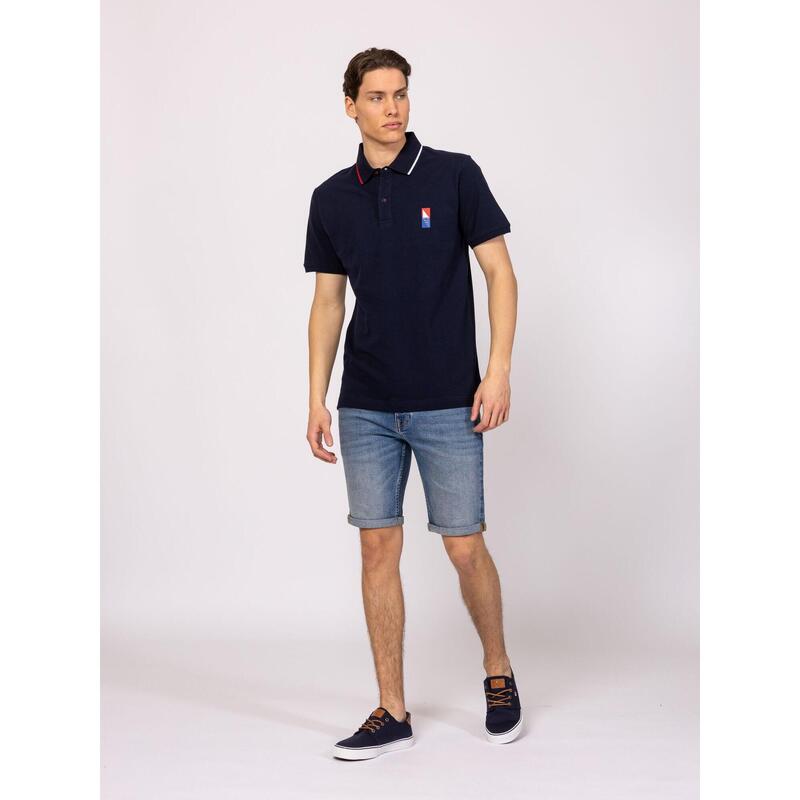 Tricou cu mânecă scurtă, cu guler, pentru bărbați DARIEN