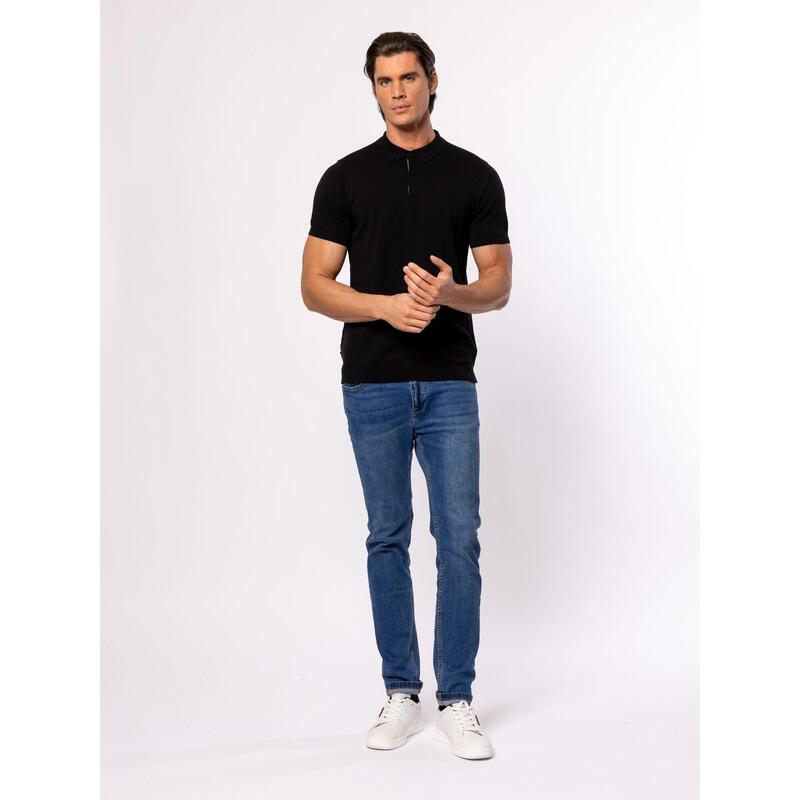 Tricou cu mânecă scurtă, cu guler, pentru bărbați DETROIT