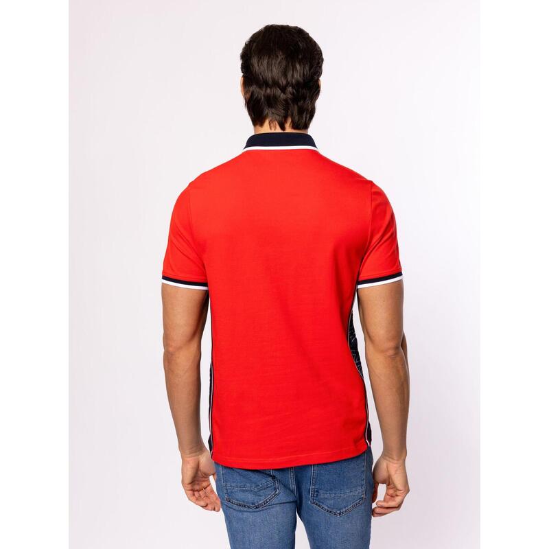 Tricou cu mânecă scurtă, cu guler, pentru bărbați DESSON
