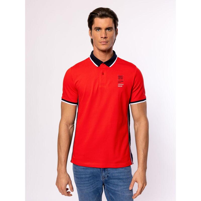 Tricou cu mânecă scurtă, cu guler, pentru bărbați DESSON