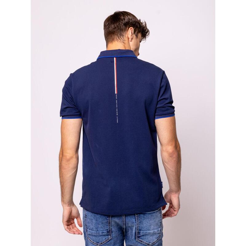 Tricou cu mânecă scurtă, cu guler, pentru bărbați DERNET