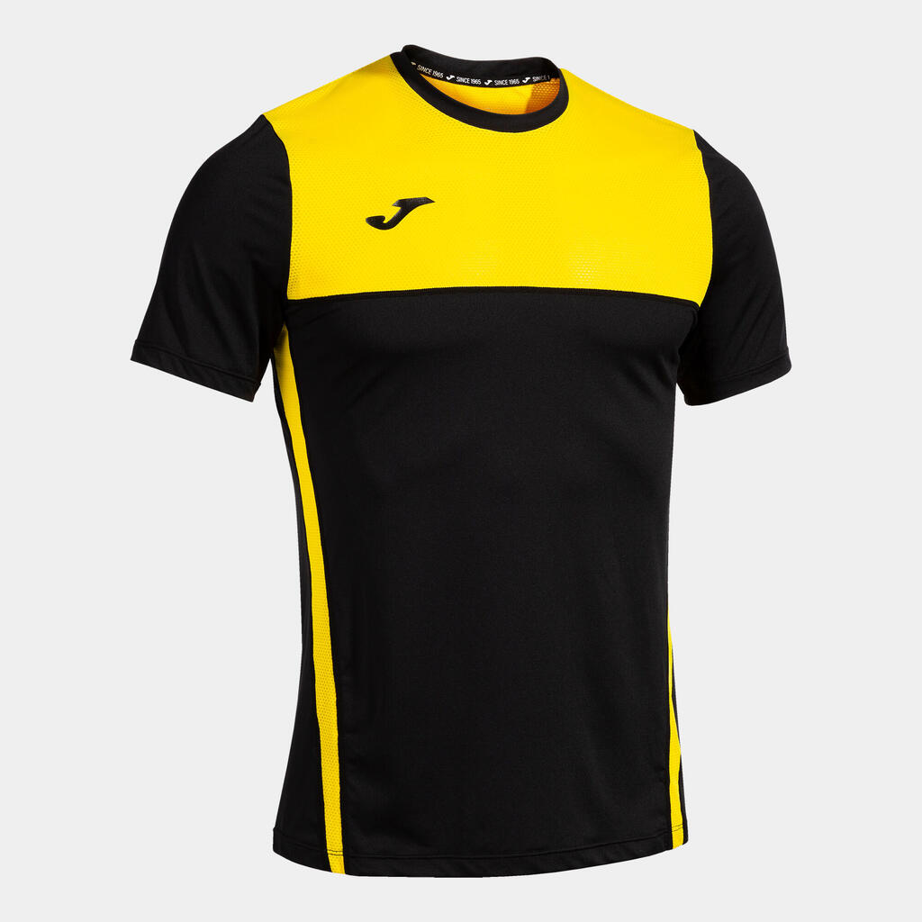 Joma R-Trail Men's Running T-Shirt Black/Yellow XL
