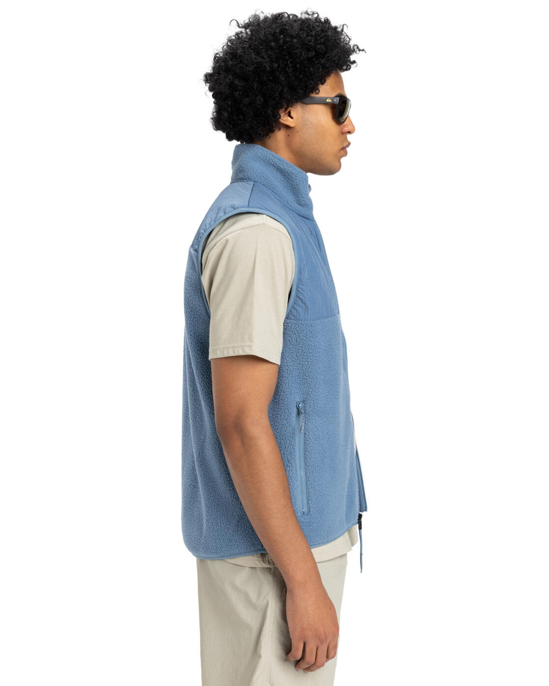Sweat zippé CLEAN COAST GILET Bleu Homme 4/4