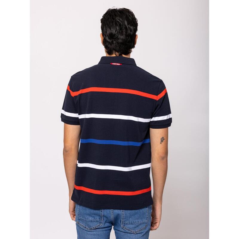 Tricou cu mânecă scurtă, cu guler, pentru bărbați DRES