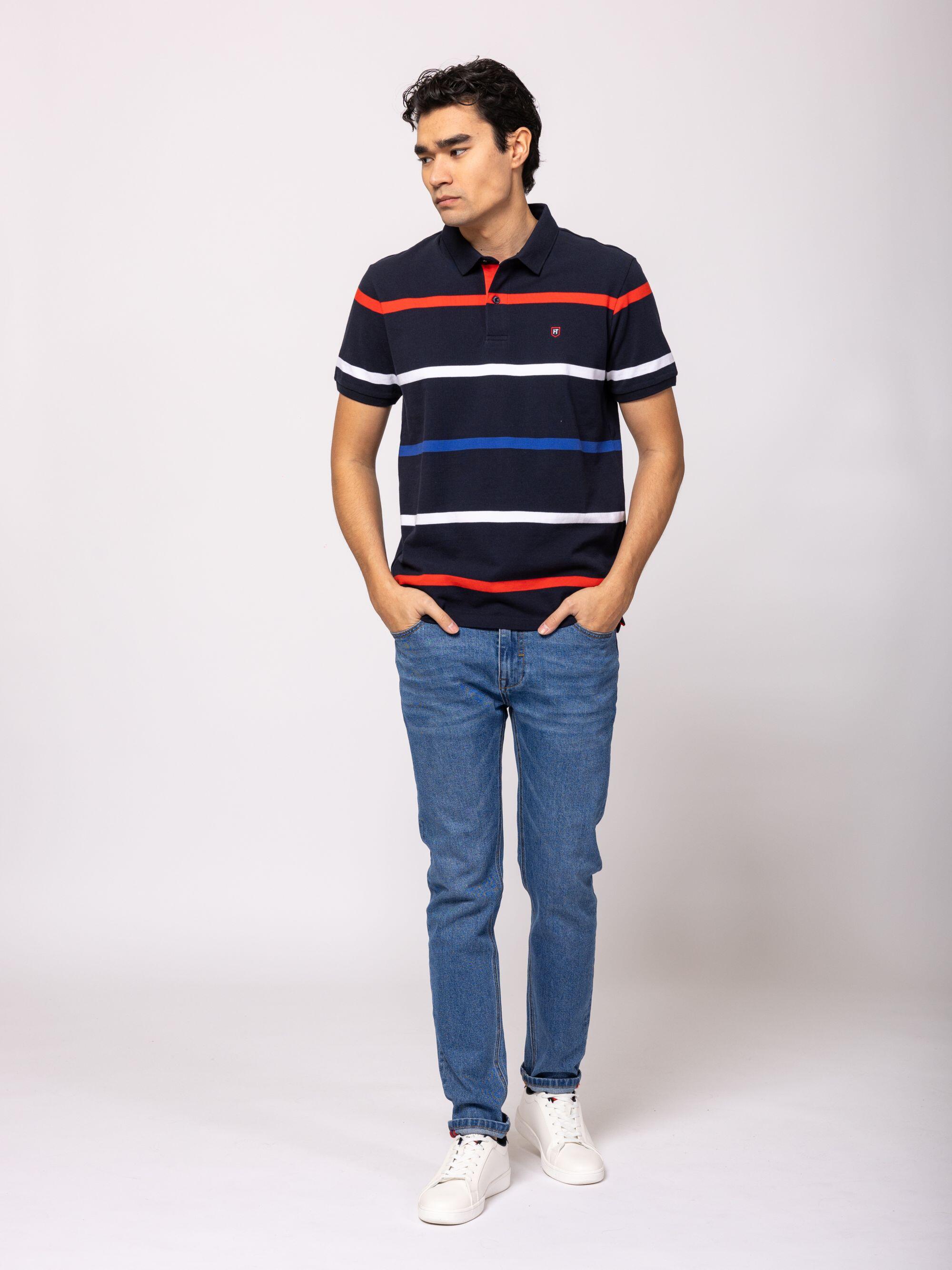 Férfi galléros rövidujjú póló DRES 4/5