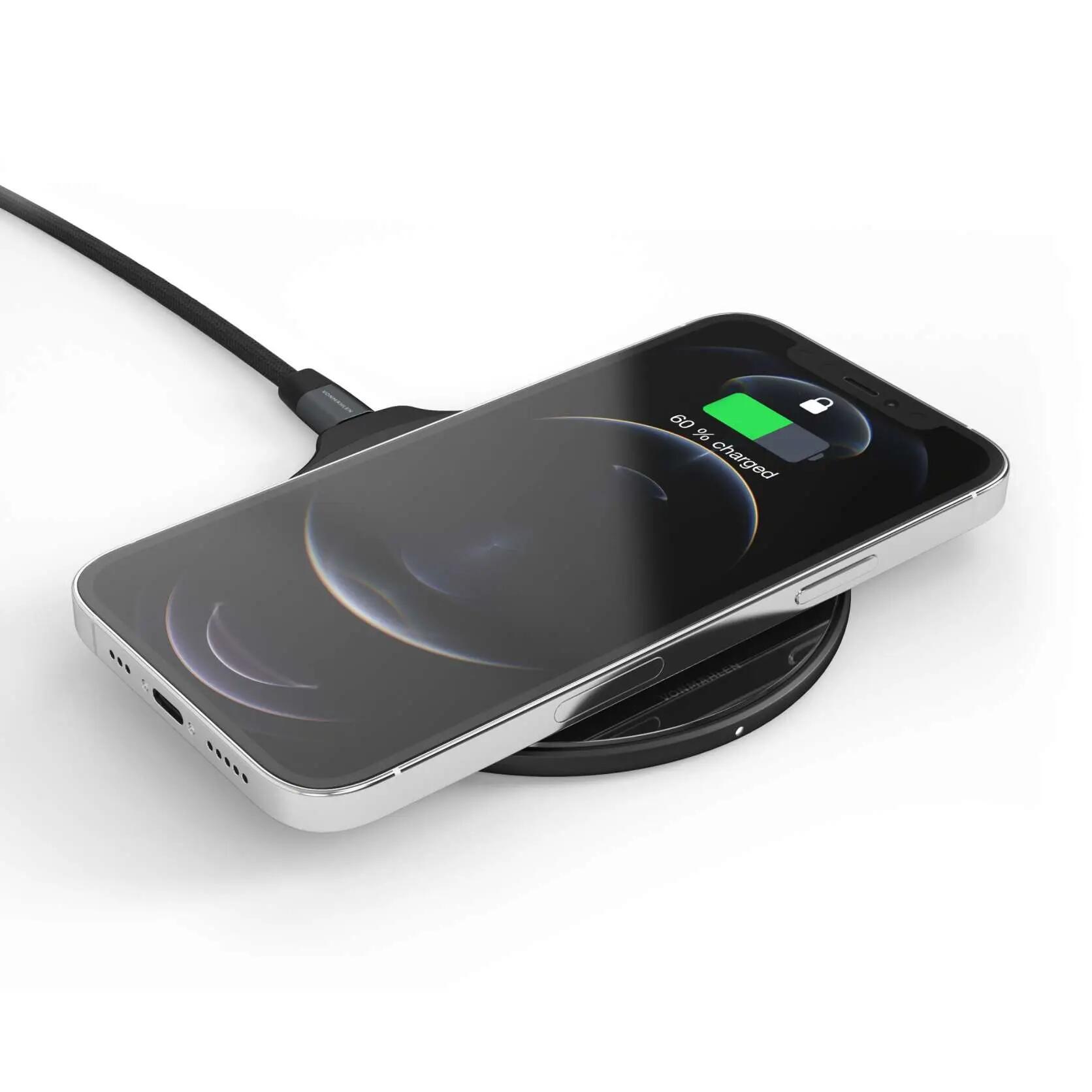 Carregador Qi - 15 W - Aura Lite acrylic glass - Preto 2/6