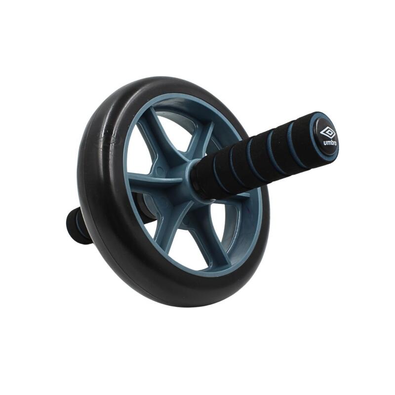 Rolă cu mânere, cu covoraș genunchi, Umbro, negru cu albastru, 33,5 x 16,5 cm