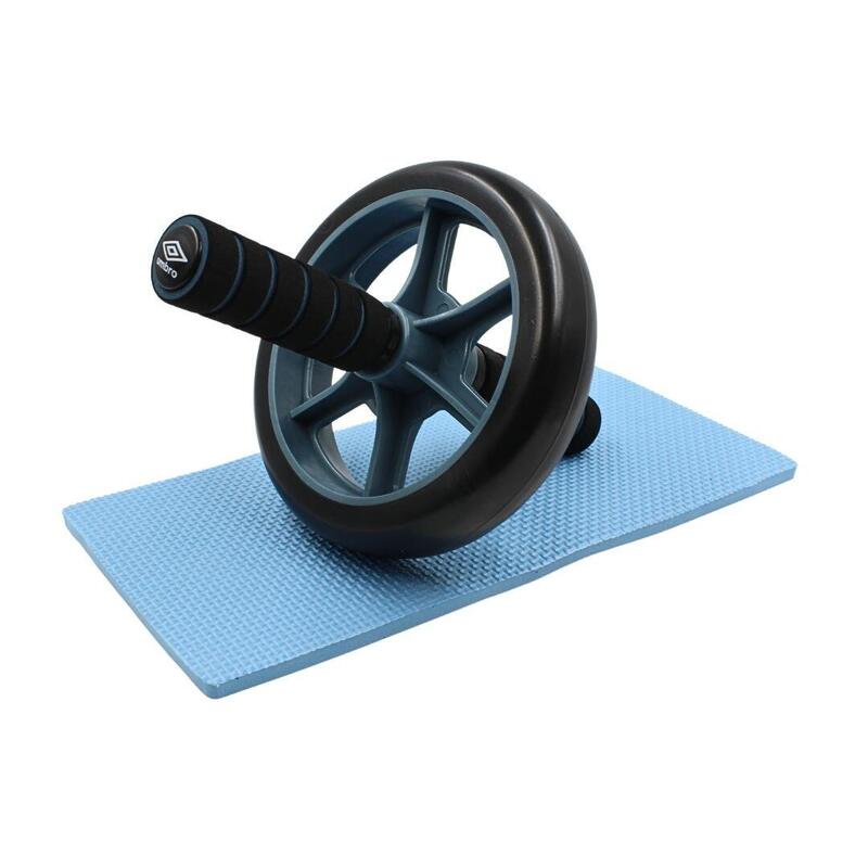 Rolă cu mânere, cu covoraș genunchi, Umbro, negru cu albastru, 33,5 x 16,5 cm