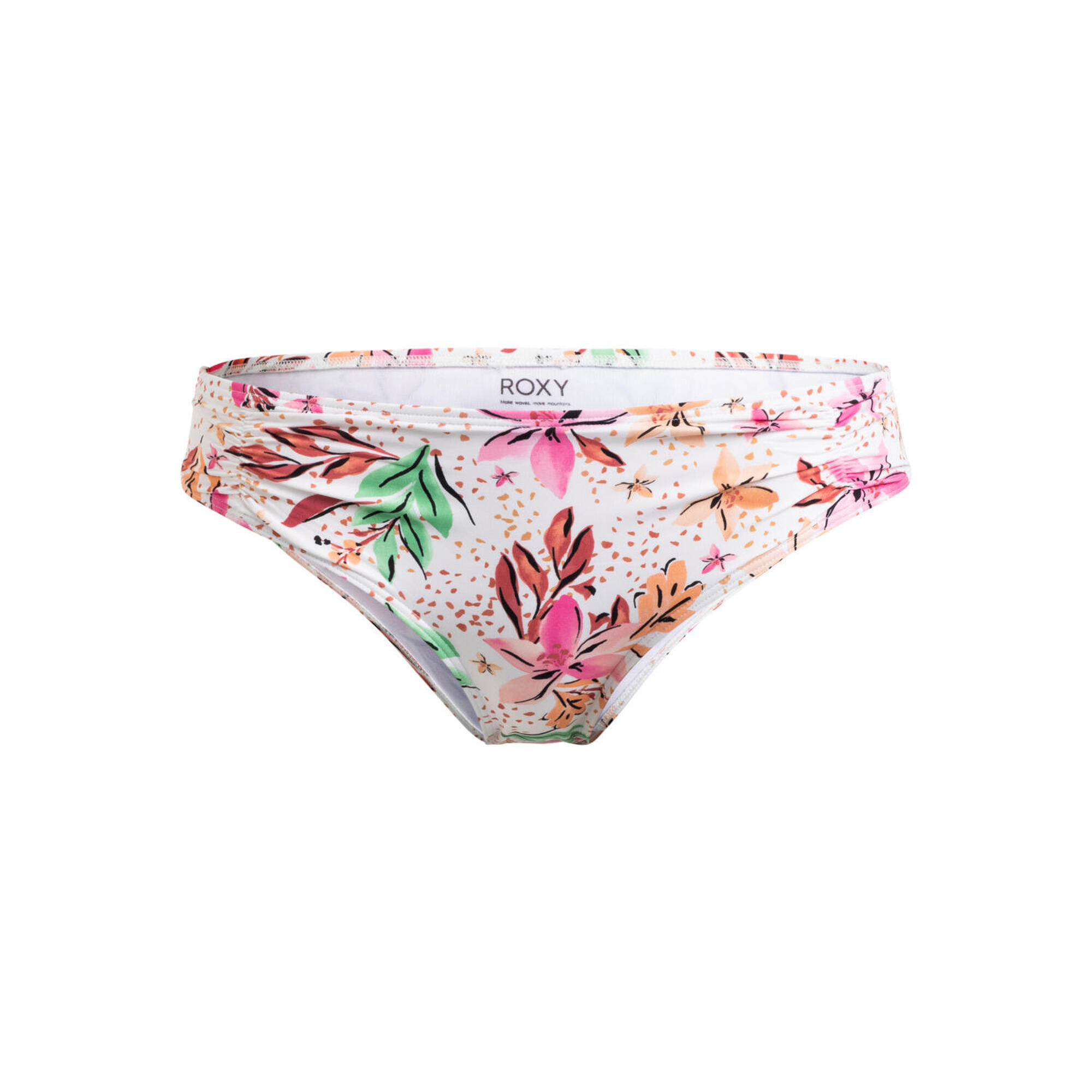 Majtki bikini hipster dla Kobiety PRINTED BEACH CLASSICS Biały