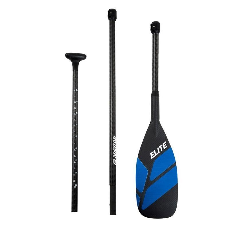 Wiosło SUP Gladiator Elite Full Carbon Midi Blue 3-częściowe