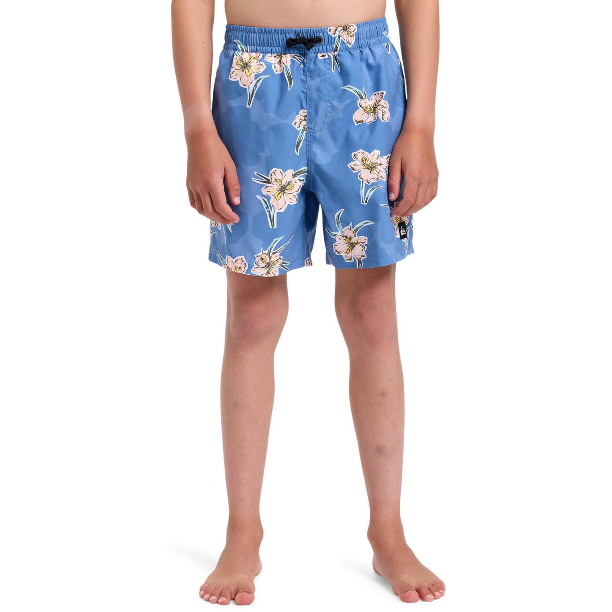 Quiksilver - Short De Bain Everyday Straight Volley Yth14" Bleu Garçon - Boxer De Bain - Bleu -  6 À 8 Ans - Decathlon