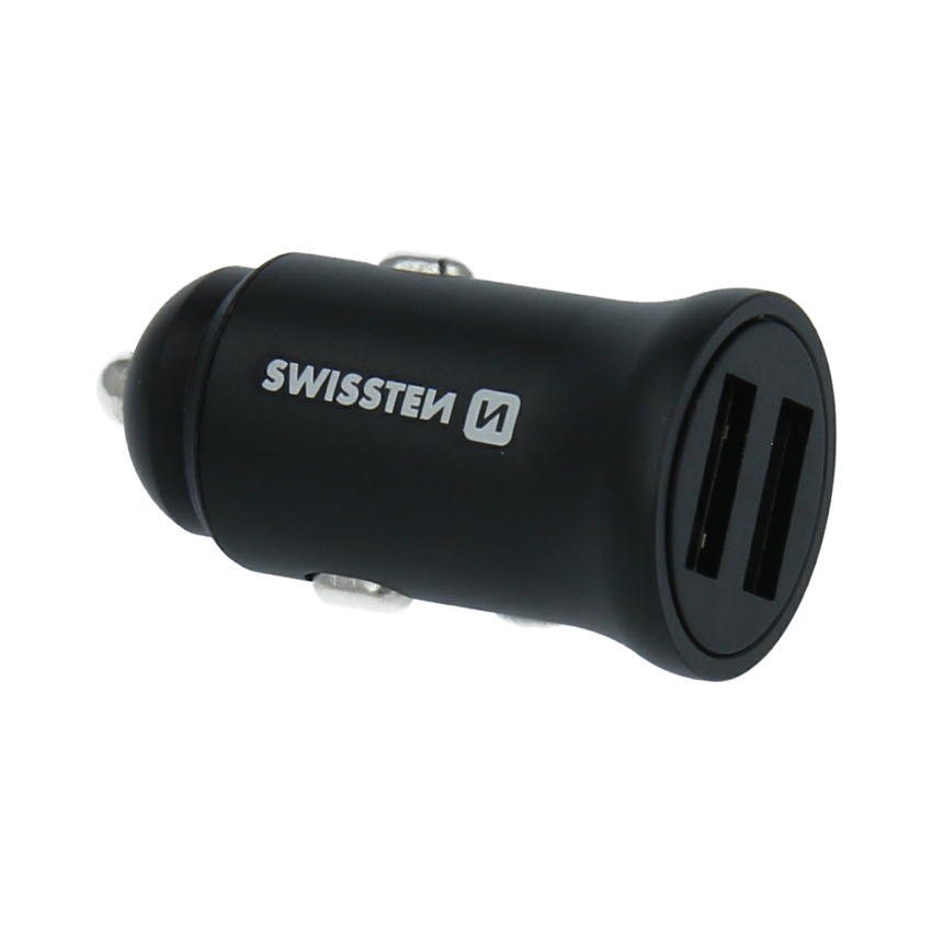 Carregador Swissten Car Charger 2x USB 4.8A 2/7