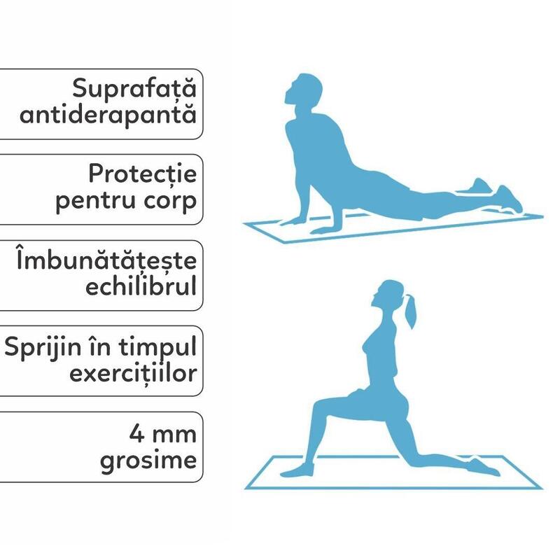 Covoraș yoga, Umbro , din spumă EVA, 173 x 58 cm, roșu, 4 mm