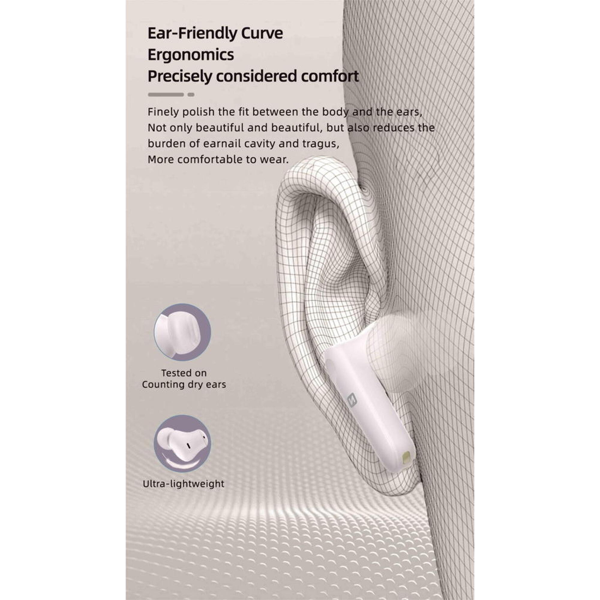 Earphones Swissten Focus branco