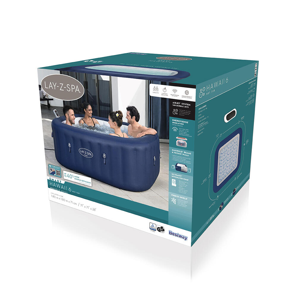 LAY-Z-SPA Energiespar-Whirlpool Hawaii A irJet mit App-Steuerung für 6 Personen 5/7