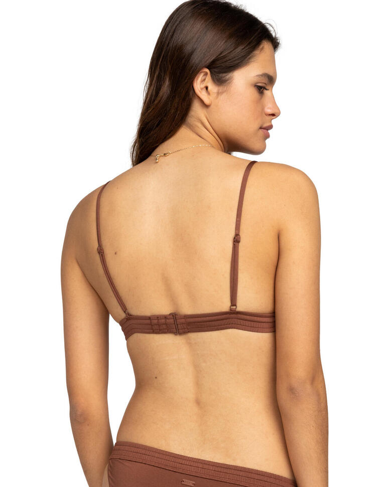 Trójkątny stanik bikini dla Kobiety SILKY ISLAND Brązowy