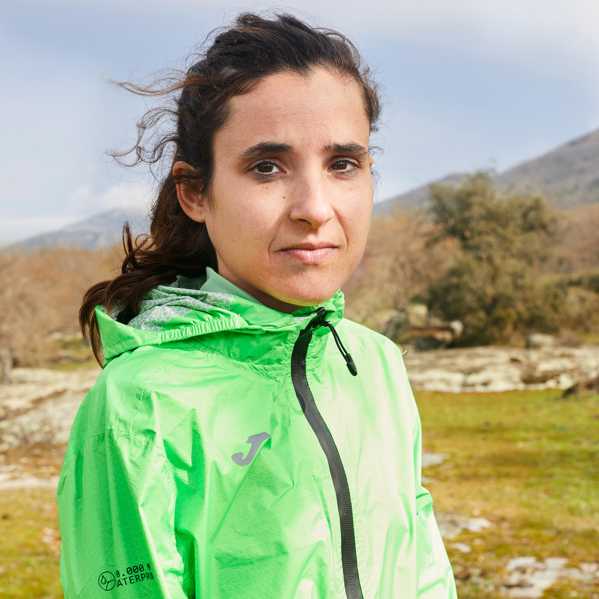 Imperméable Trail Femme Joma R-City London Vert Fluo 4/7