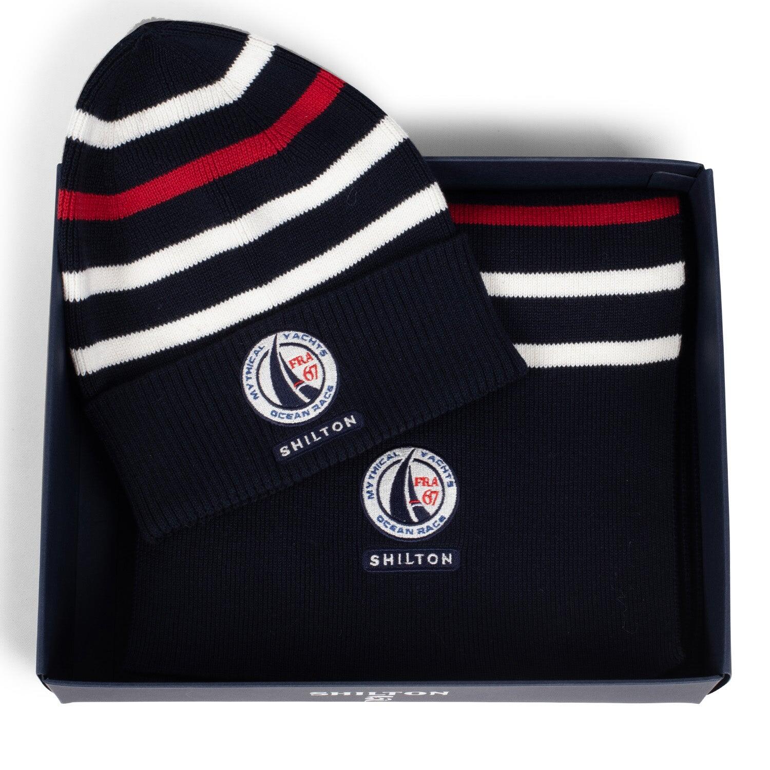 Shilton - Pack Bonnet/écharpe Marin Homme - Bonnet - Bleu - Taille Unique - Decathlon