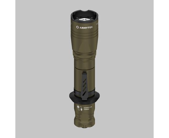 Lanterne Touristique, Armytek, Doberman Pro, Aimant USB, Olive (Lumière Chaude)