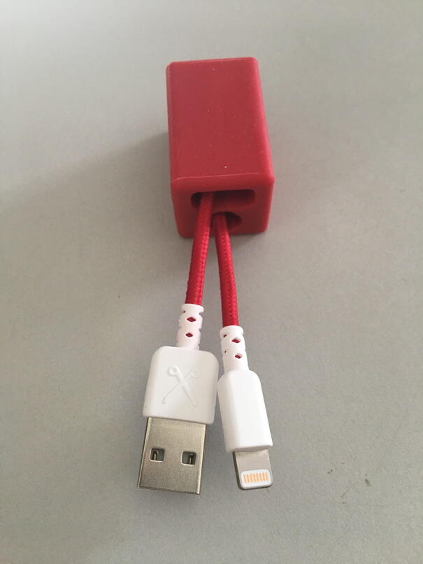 Cabo Philo Keychain Lightning Cable 20cm vermelho 6/7
