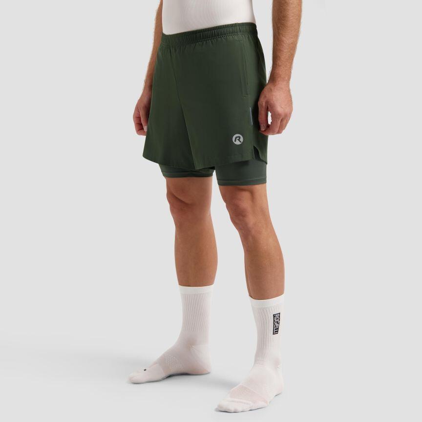 ROGELLI 2in1 Hardloopshort Heren Essential