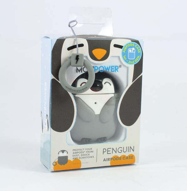 Mojipower - Bolsa para AirPods 1/2 Penguin 5/5