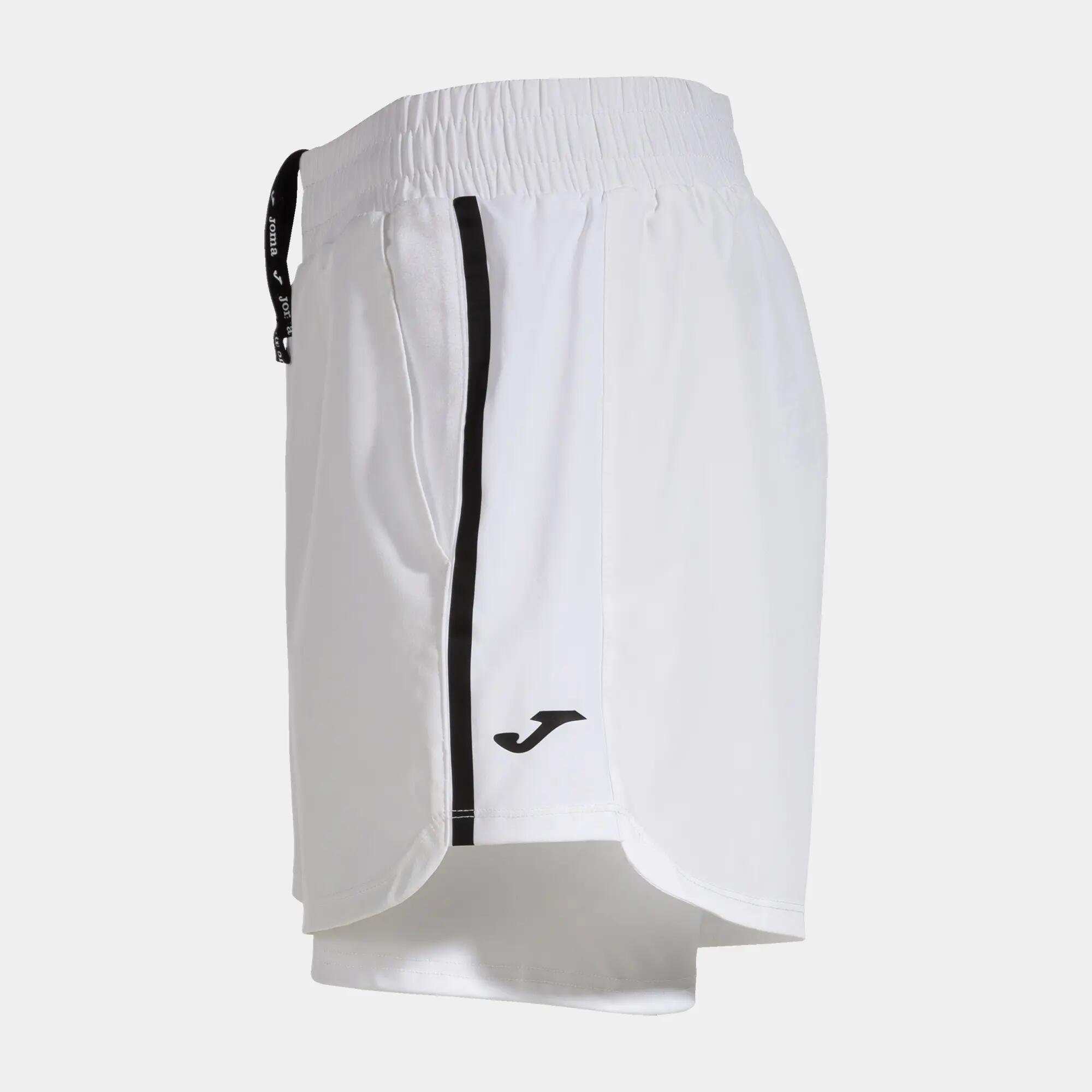 Short Tenis Mujer Joma Challenge Blanco 3/5