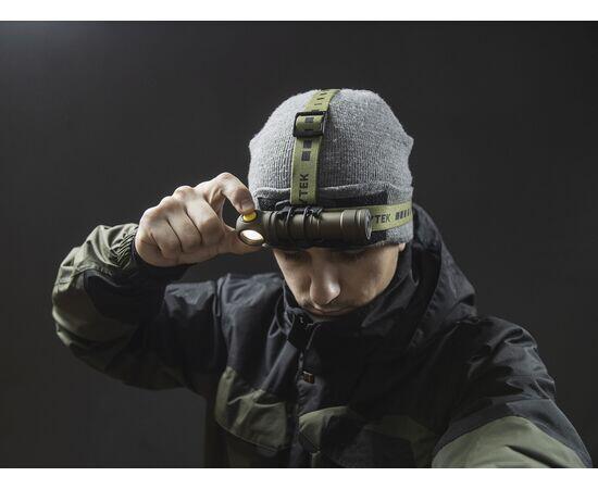 Lampe de Poche Multifonction, Armytek, Wizard C2 Pro Max, Aimant USB, Olive 5/6