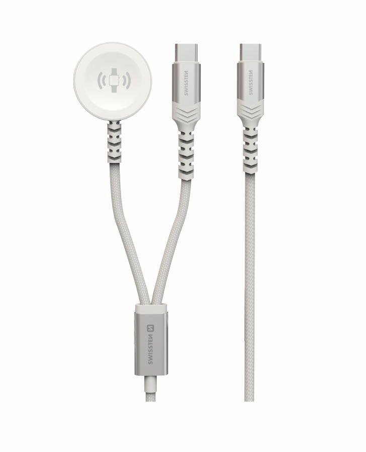 Cabo swissten 2in1 charger cable (apple watch+usb-c) usb-c