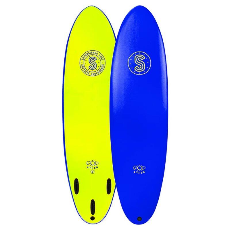 Softlite - Planche De Surf En Mousse Softlite Pop Stick 6'0 Neon Blue - Planche De Surf - Bleu - Taille Unique - Decathlon