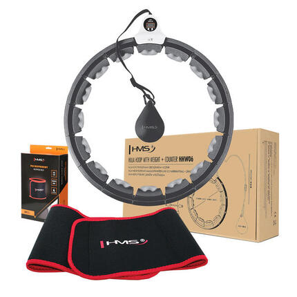 Hula Hoop Set mit Tabs und Gewichten HHW01 + Gürtel HMS BR163