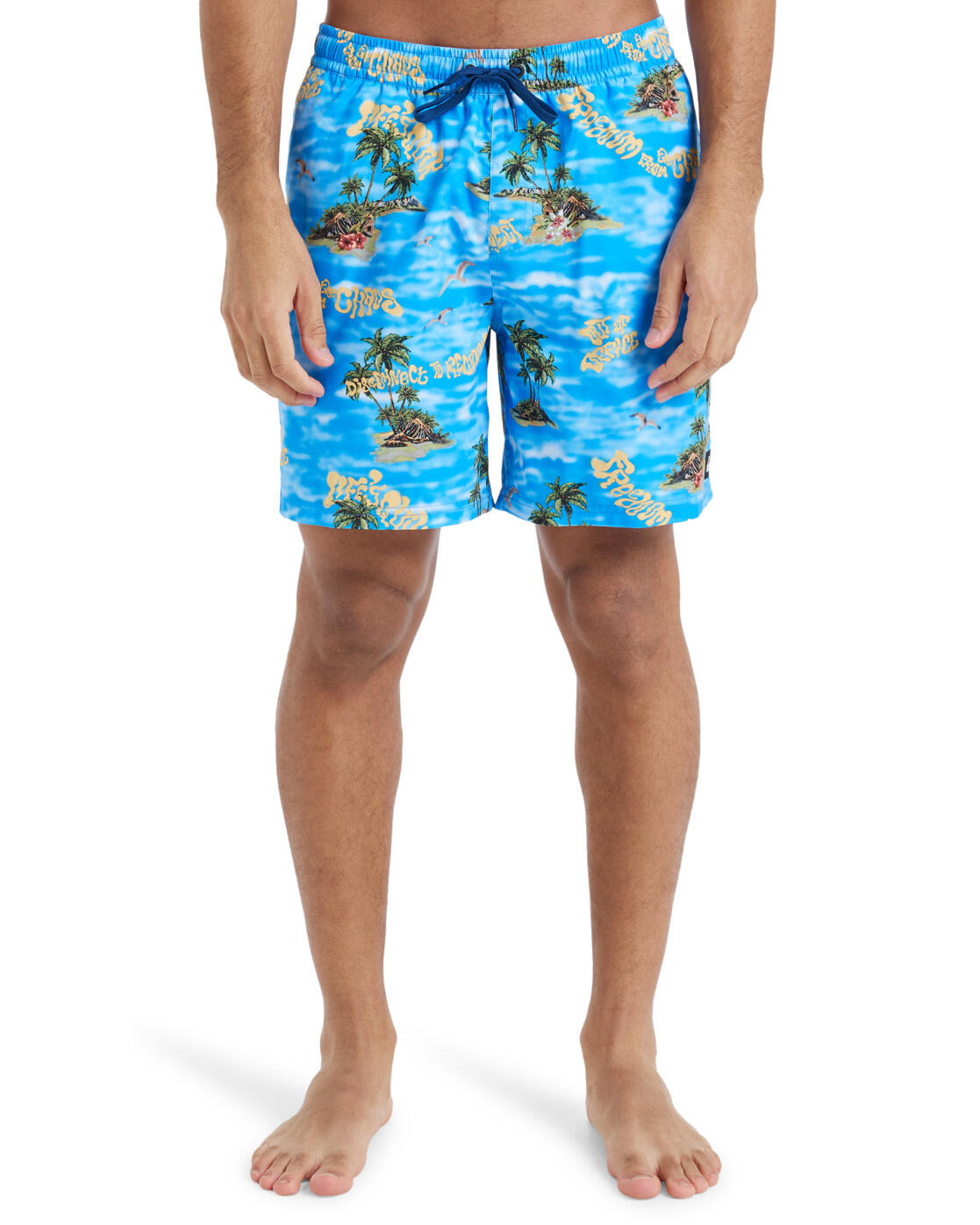 Short de bain EVERYDAY STRAIGHT VOLLEY 17" Bleu Homme 2/4