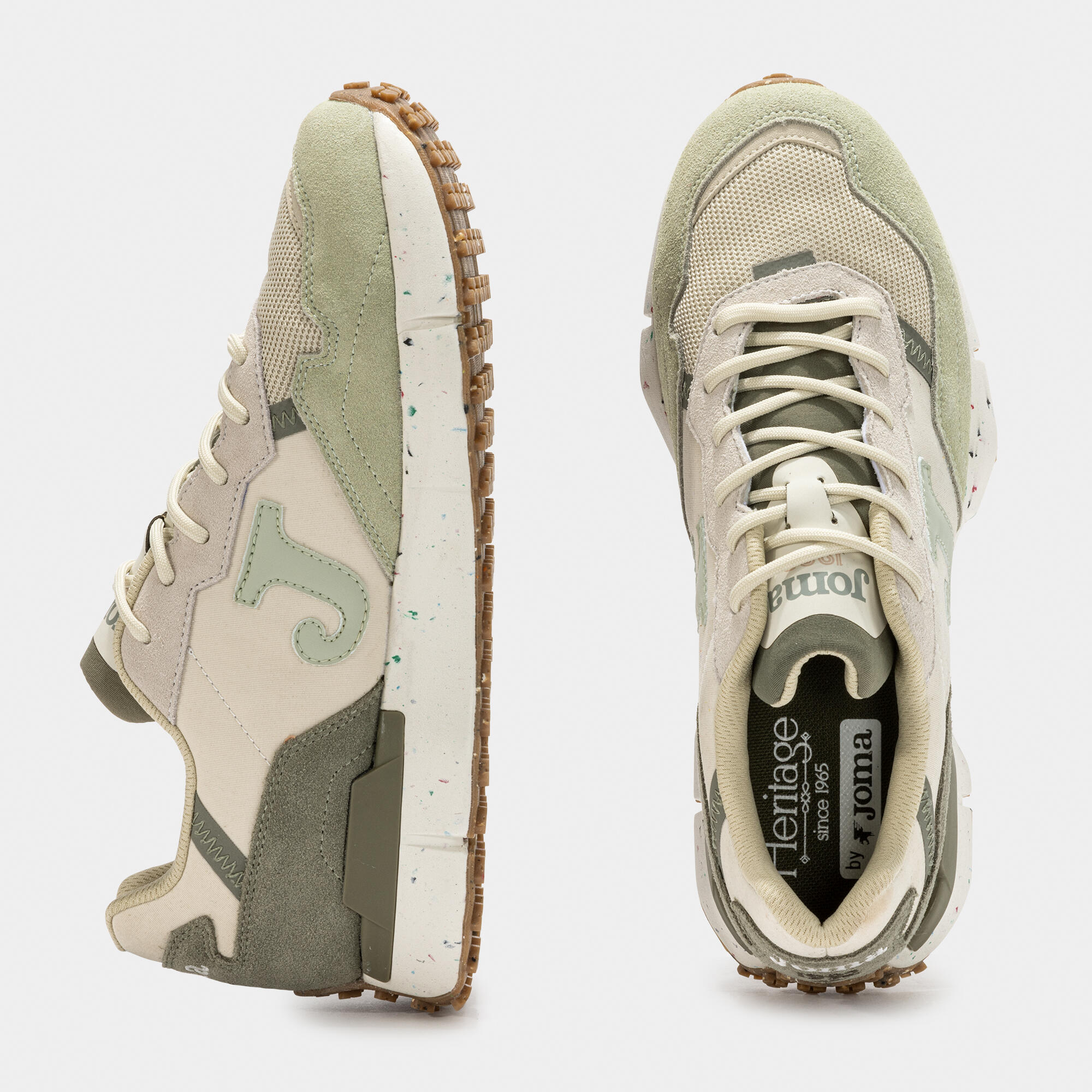 Joma Sneakers С.1992 uomo Beige Verde (2523),40 EU 4/5