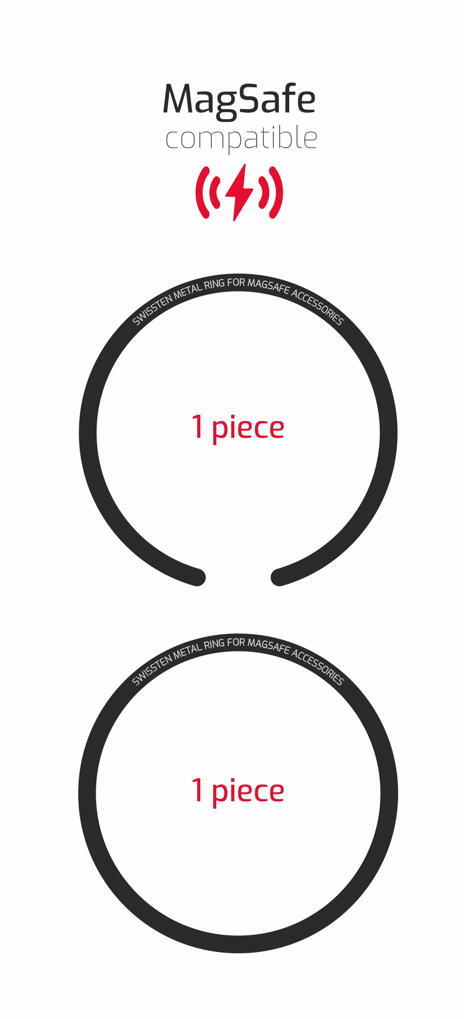 Adapatdor Swissten MagSafe Metal Rings 2/6