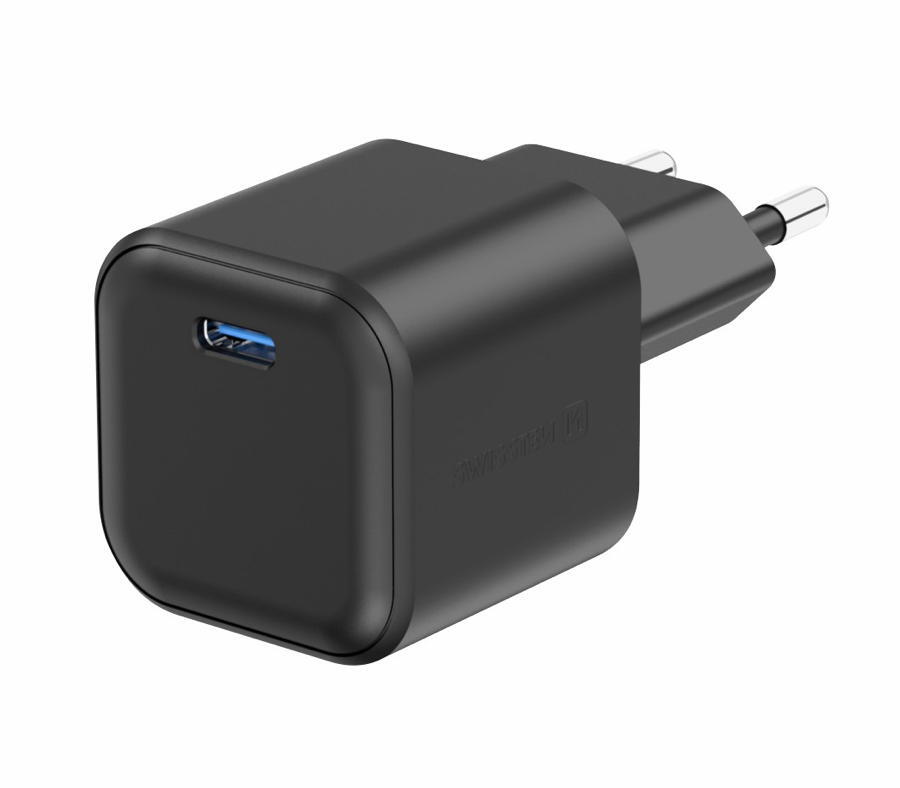 Carregador swissten travel charger gan 35w preto