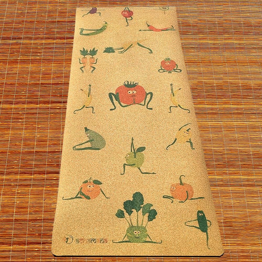 Esterilla de yoga de corcho para niños - 6mmx61cmx1,51m - Fruits yogis 6/6