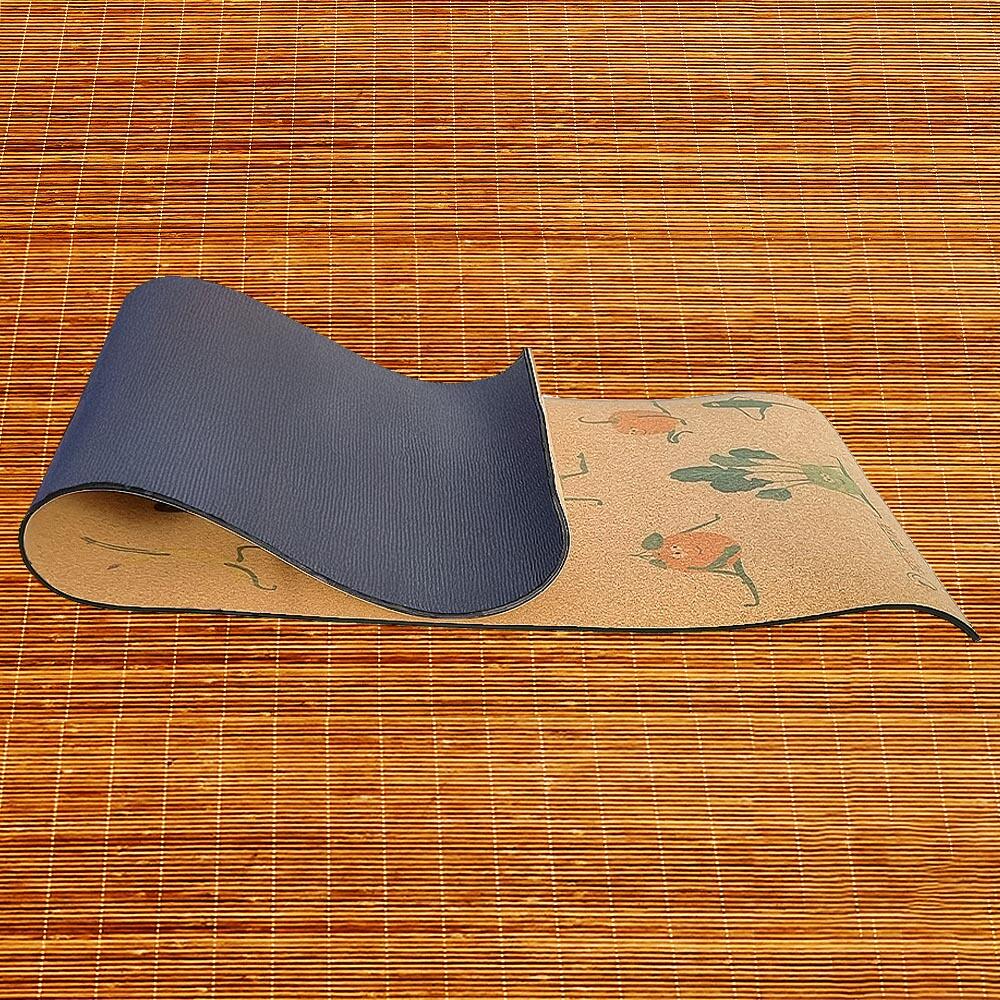 Esterilla de yoga de corcho para niños - 6mmx61cmx1,51m - Fruits yogis 5/6