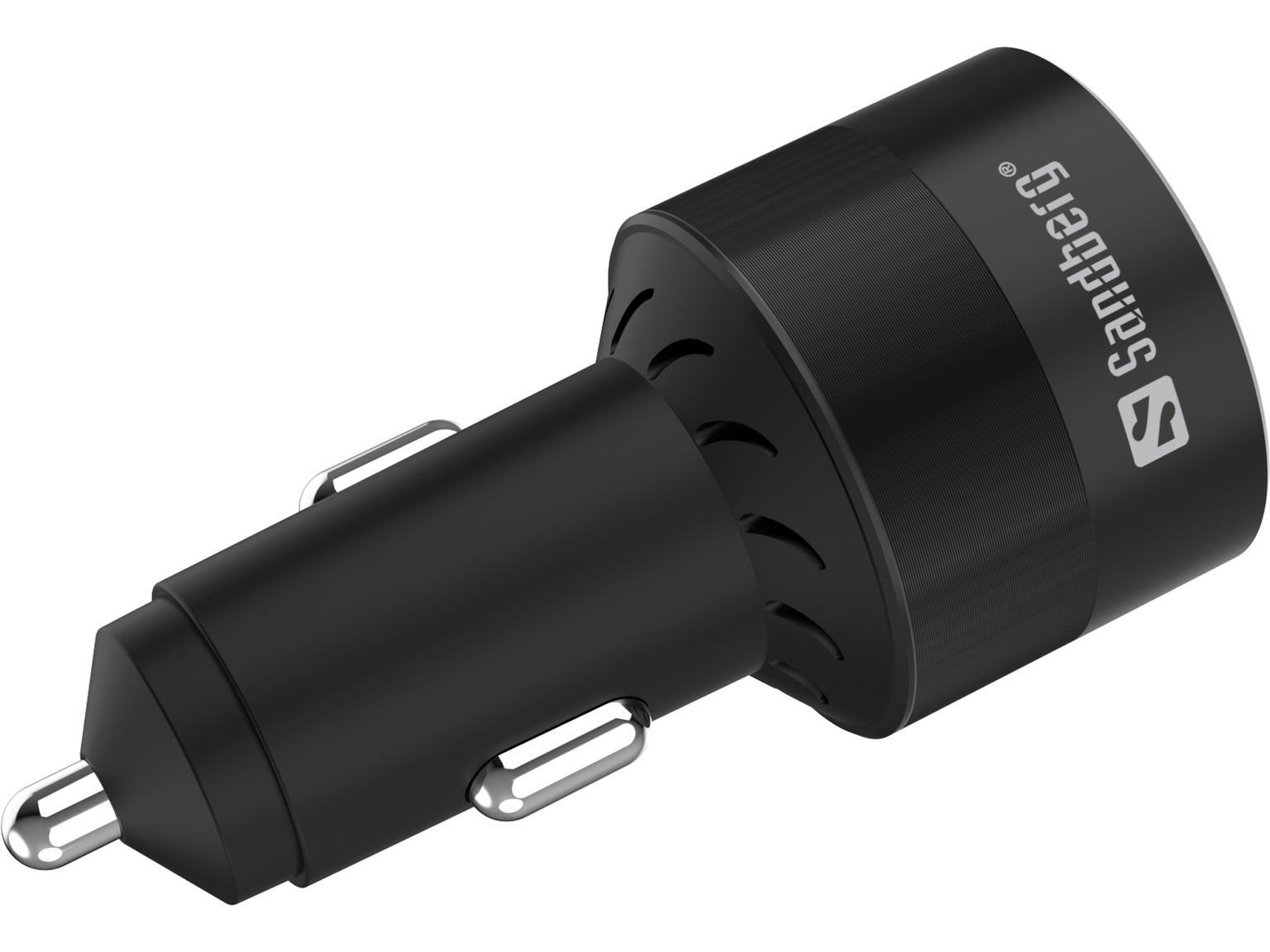 Carregador Sandberg Car Charger 3in1 130W USB-C PD 2/4