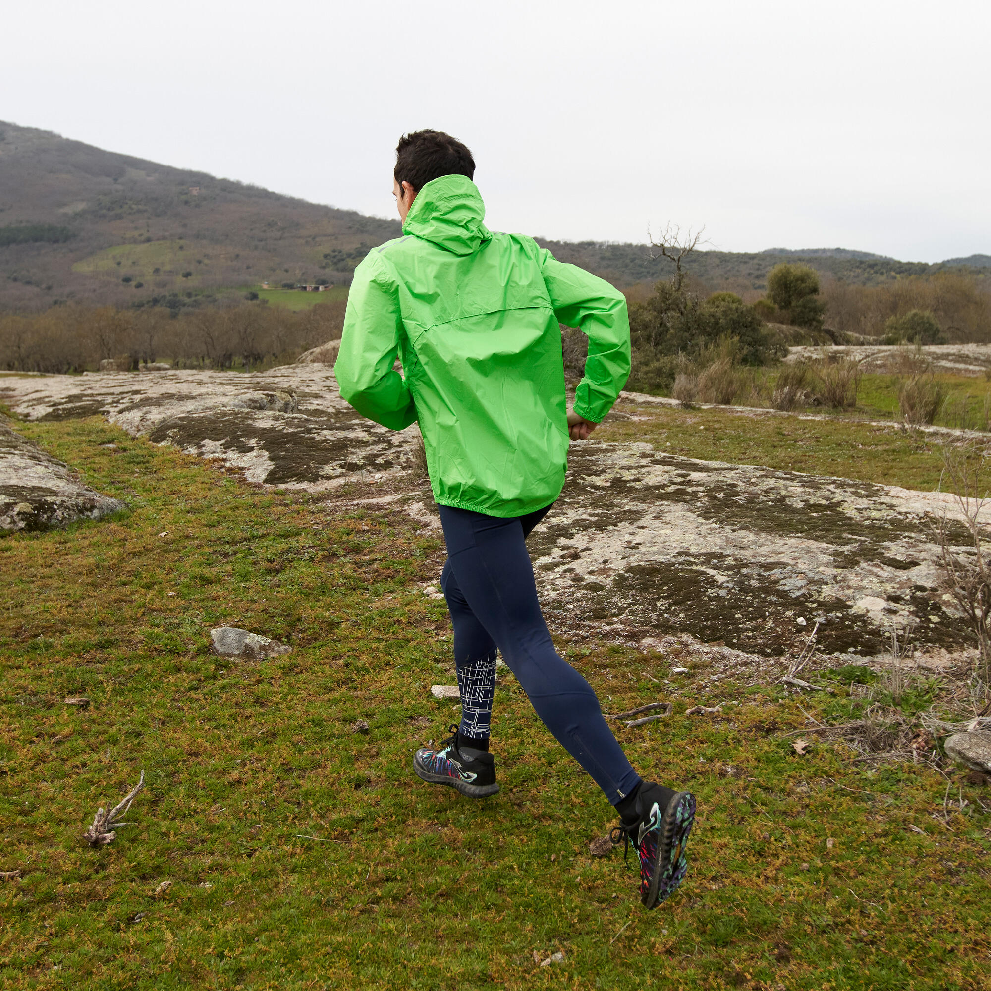 Impermiável Trail Homem Joma R-CITY Verde Fluor 3/5